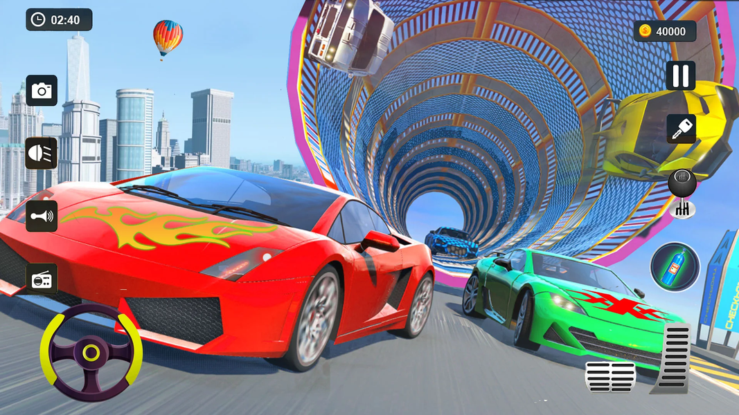 Mega Ramp Car Stunts Race 2024 - Gameplay image of android game