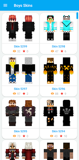 Boys Skins for Minecraft PE - Image screenshot of android app