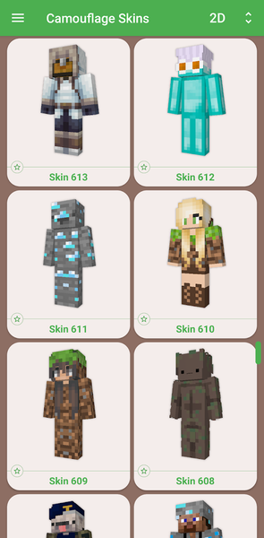 Camouflage Skins for Minecraft - عکس برنامه موبایلی اندروید