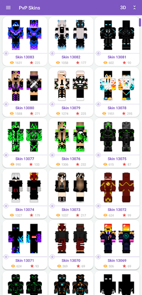 PvP Skins for Minecraft PE - عکس برنامه موبایلی اندروید