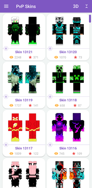 PvP Skins for Minecraft PE - عکس برنامه موبایلی اندروید