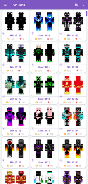 PvP Skins for Minecraft PE - عکس برنامه موبایلی اندروید