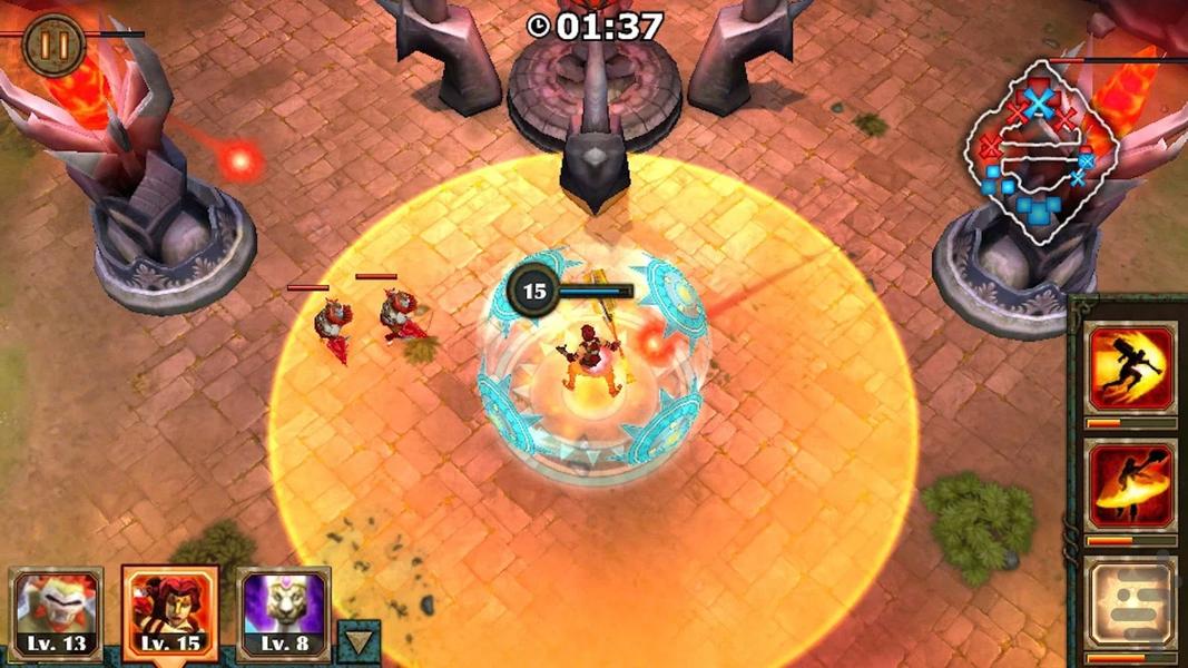 قهرمانان افسانه ای - عکس بازی موبایلی اندروید