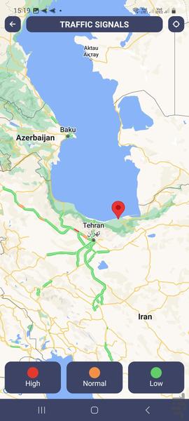 مکان یاب دقیق شماره تماس روی نقشه - Image screenshot of android app