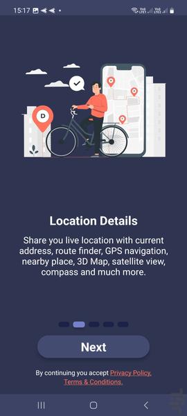 لوکیشن یاب شماره تماس - عکس برنامه موبایلی اندروید