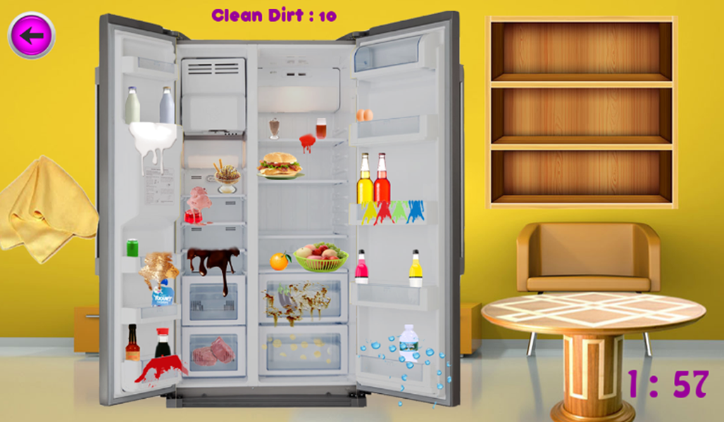 Freezer Cleaning Game for Girl - Gameplay image of android game