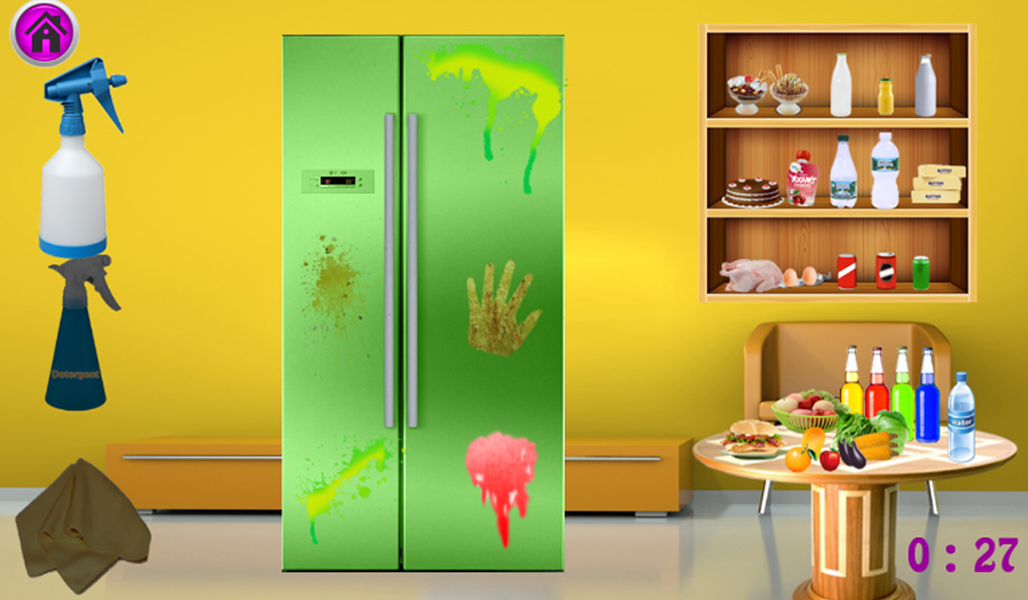 Freezer Cleaning Game for Girl - Gameplay image of android game