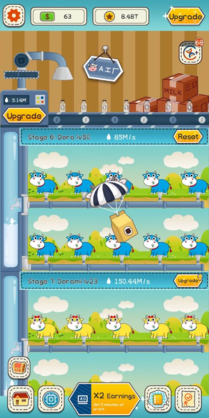 Idle Cow Tycoon - Image screenshot of android app