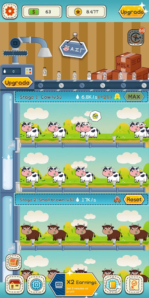 Idle Cow Tycoon - Image screenshot of android app