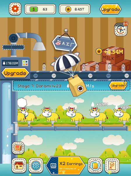 Idle Cow Tycoon - Image screenshot of android app