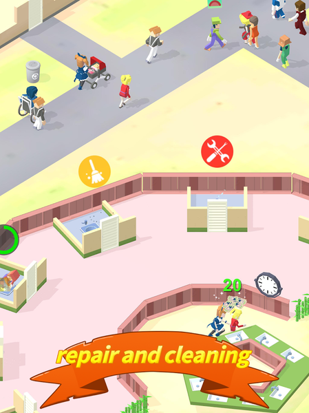 Idle Service Area -Tycoon - عکس برنامه موبایلی اندروید