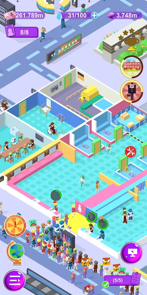 Idle Service Area -Tycoon - عکس برنامه موبایلی اندروید