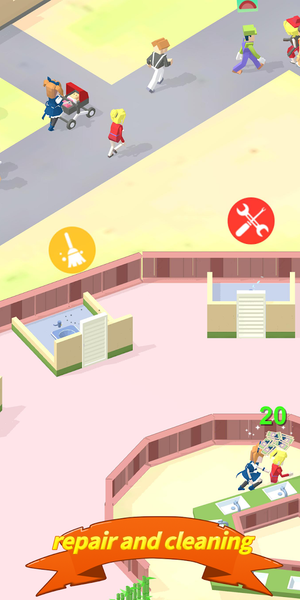 Idle Service Area -Tycoon - عکس برنامه موبایلی اندروید