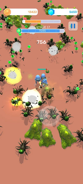 Bug Troopers-Planet Survivors - Gameplay image of android game