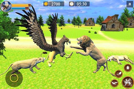 Wild Eagle Family: Flying Griffin Simulator Games - Image screenshot of android app