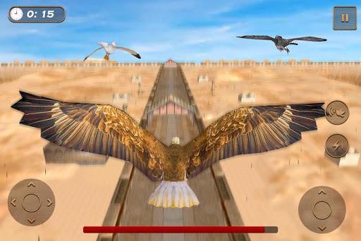 Bird Race Game 3D: Eagle Games - Gameplay image of android game