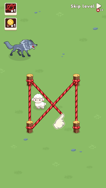 Wolf and Sheep Puzzle - Gameplay image of android game