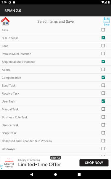 BPMN 2.0 Hand Book - Image screenshot of android app