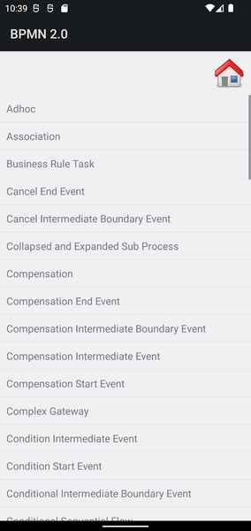 BPMN 2.0 Hand Book - Image screenshot of android app