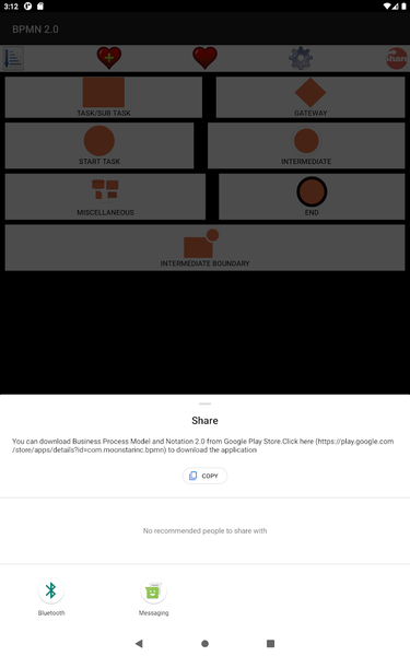 BPMN 2.0 Hand Book - Image screenshot of android app