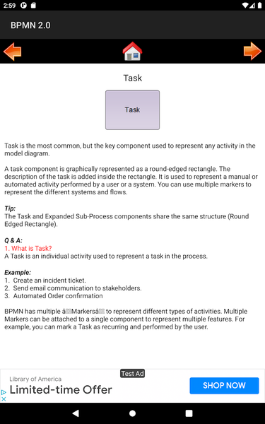 BPMN 2.0 Hand Book - Image screenshot of android app