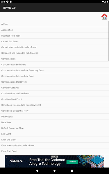 BPMN 2.0 Hand Book - Image screenshot of android app