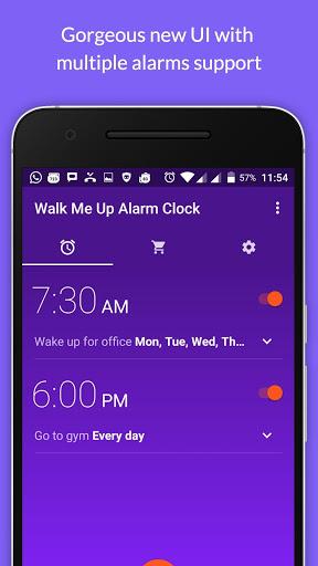 Walk Me Up! Alarm Clock - Image screenshot of android app
