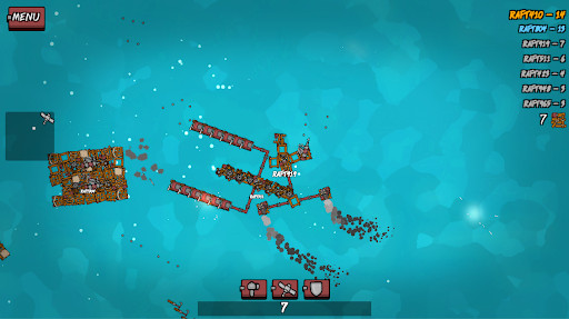 CRAFT RAFT BATTLE - Image screenshot of android app