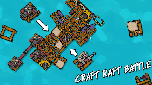 CRAFT RAFT BATTLE - Image screenshot of android app