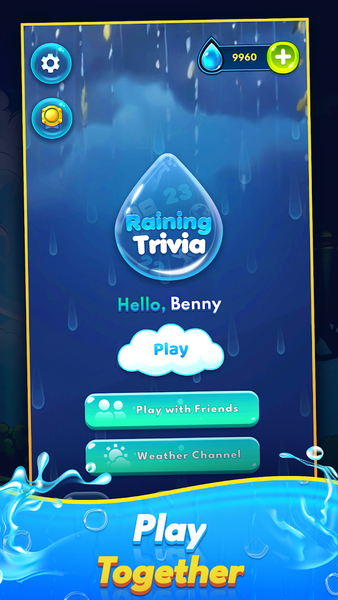 Raining Trivia - عکس بازی موبایلی اندروید