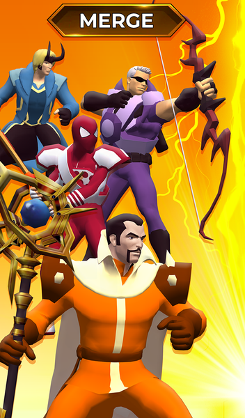Merge Master: Superhero Battle - Gameplay image of android game