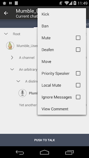 Plumble - Mumble VOIP (Free) - عکس برنامه موبایلی اندروید