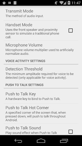 Plumble - Mumble VOIP (Free) - عکس برنامه موبایلی اندروید