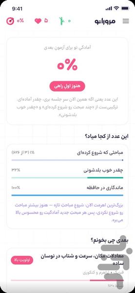 مروراتو | مسیریادگیری شخصی سازی شده - عکس برنامه موبایلی اندروید