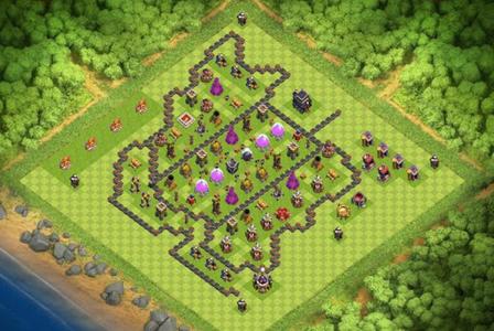 Best Map For Town Hall 9 Maps Coc Th 9 Hybrid Base For Android - Download | Cafe Bazaar