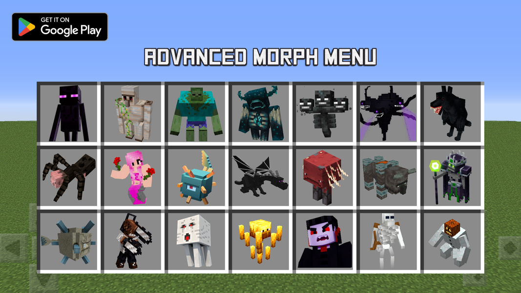 Morph to Mobs in MCPE: Mods - عکس برنامه موبایلی اندروید