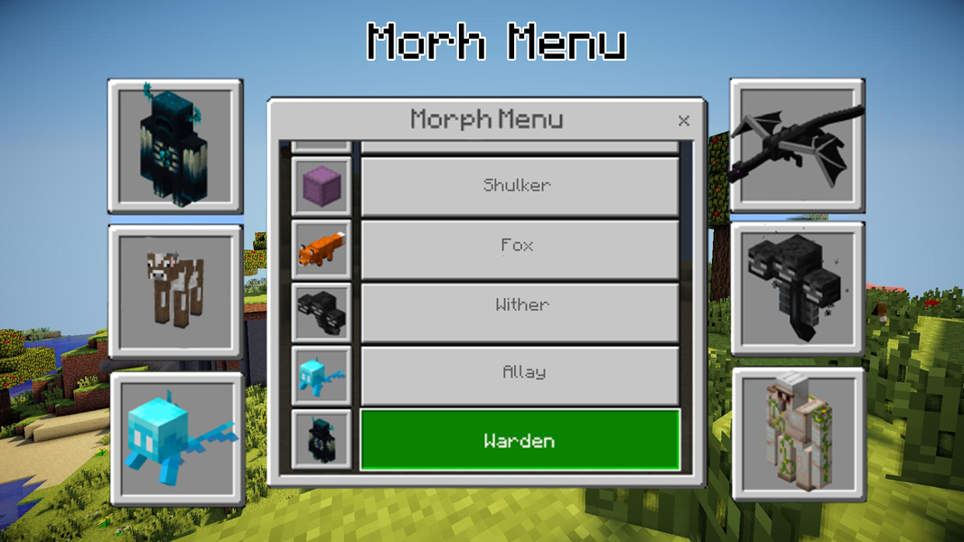 Morph mod for Minecraft - عکس برنامه موبایلی اندروید