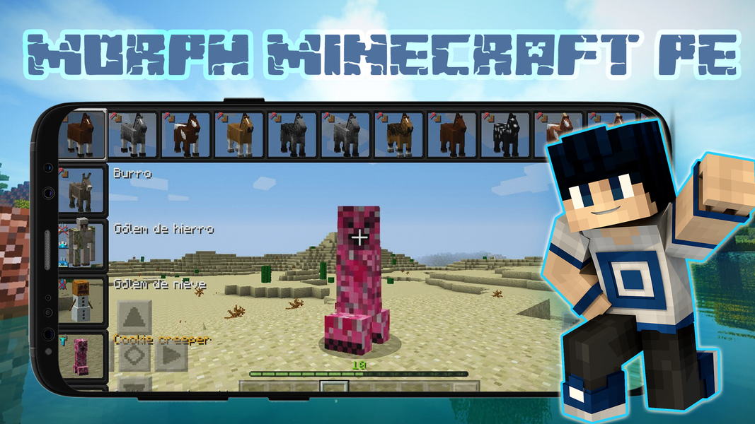 Morph Mod for Minecraft Skin - Image screenshot of android app