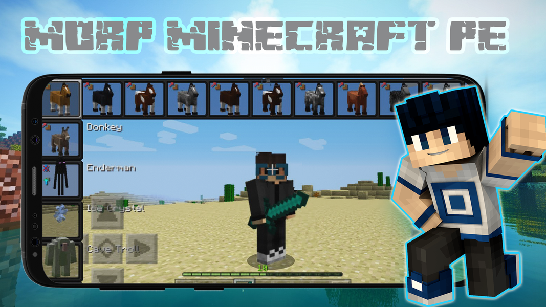 Morph Mod for Minecraft Skin - Image screenshot of android app