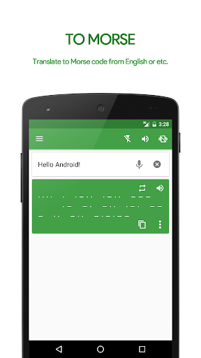 M³ Translator: Morse code - Image screenshot of android app