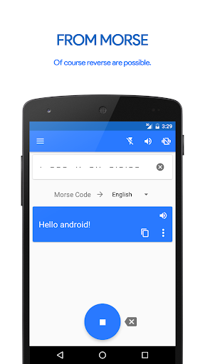 M³ Translator: Morse code - Image screenshot of android app
