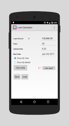 Loan Calculator - عکس برنامه موبایلی اندروید