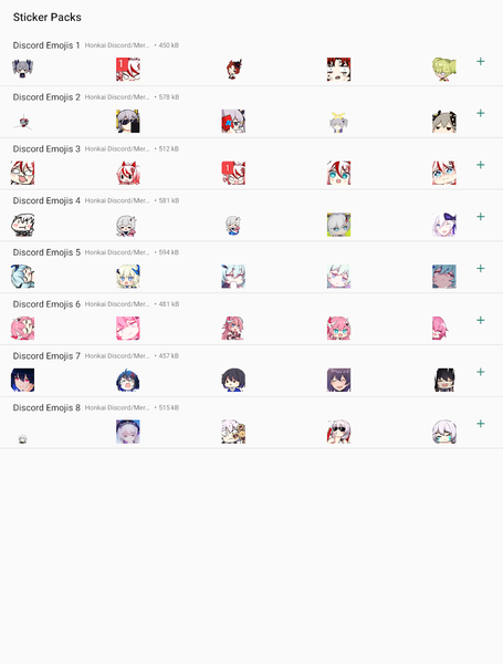 Honkai Whatsapp Stickers - Image screenshot of android app