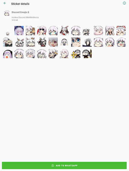 Honkai Whatsapp Stickers - Image screenshot of android app