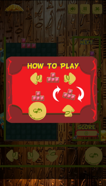 block the pharaohs - Gameplay image of android game