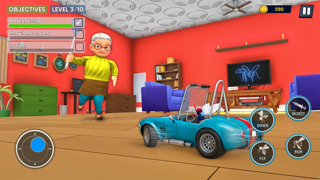Mosquito vs Granny - Gameplay image of android game