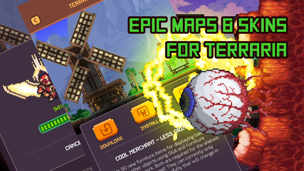 Mods for Terraria - عکس برنامه موبایلی اندروید