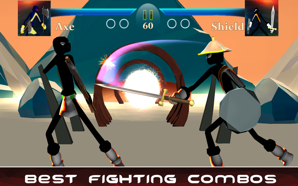 Stickman Kung Fu Fighting: Mid - عکس برنامه موبایلی اندروید