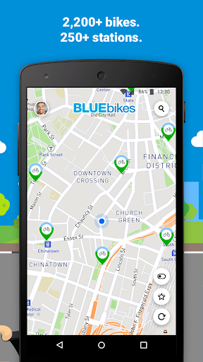 Bluebikes - Image screenshot of android app