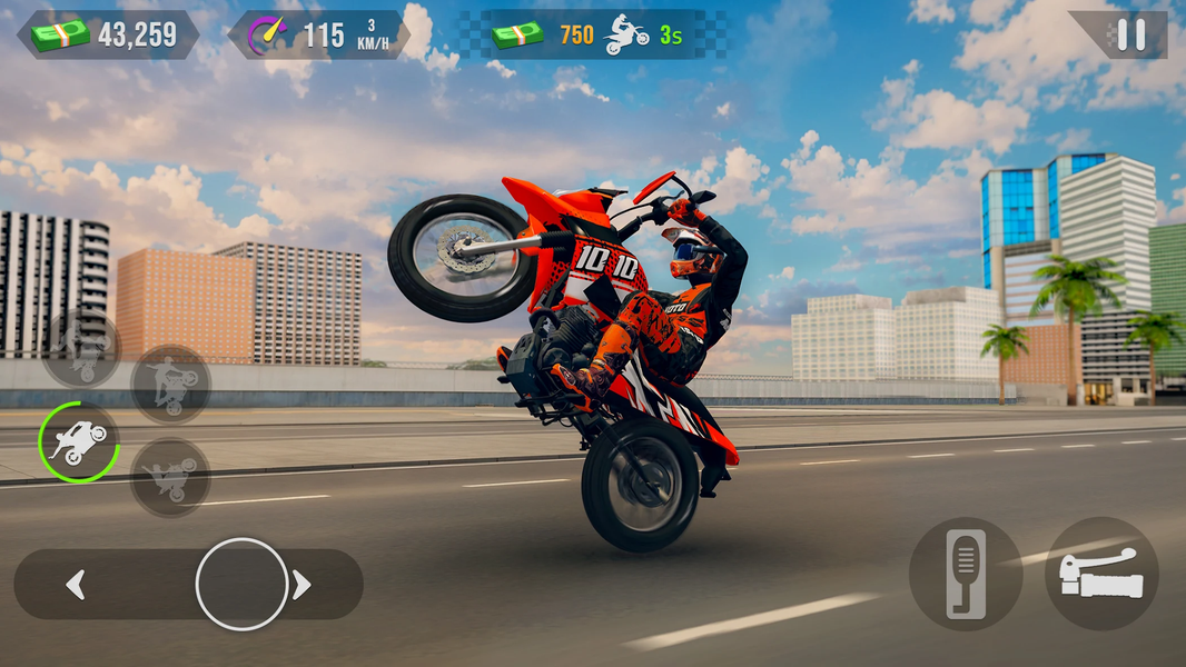 Wheelie Stunt Moto Ride Master - عکس بازی موبایلی اندروید